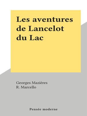 cover image of Les aventures de Lancelot du Lac